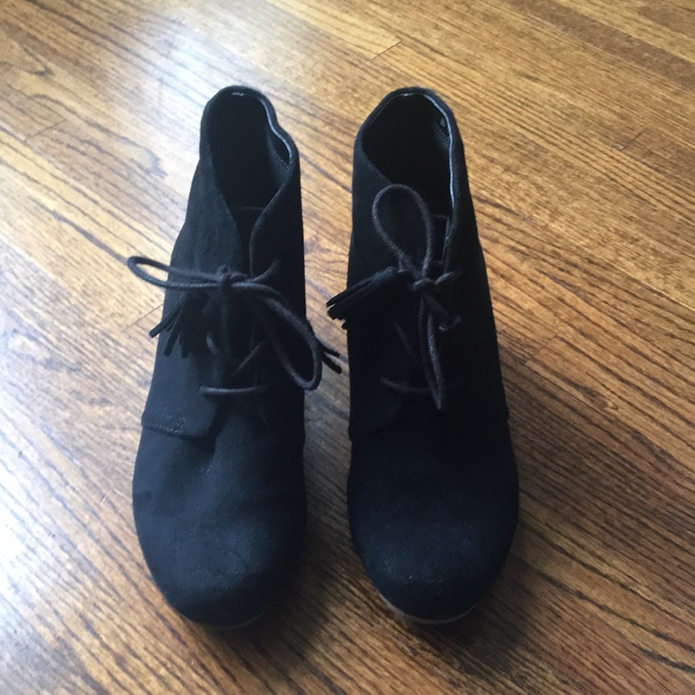 Suede booties